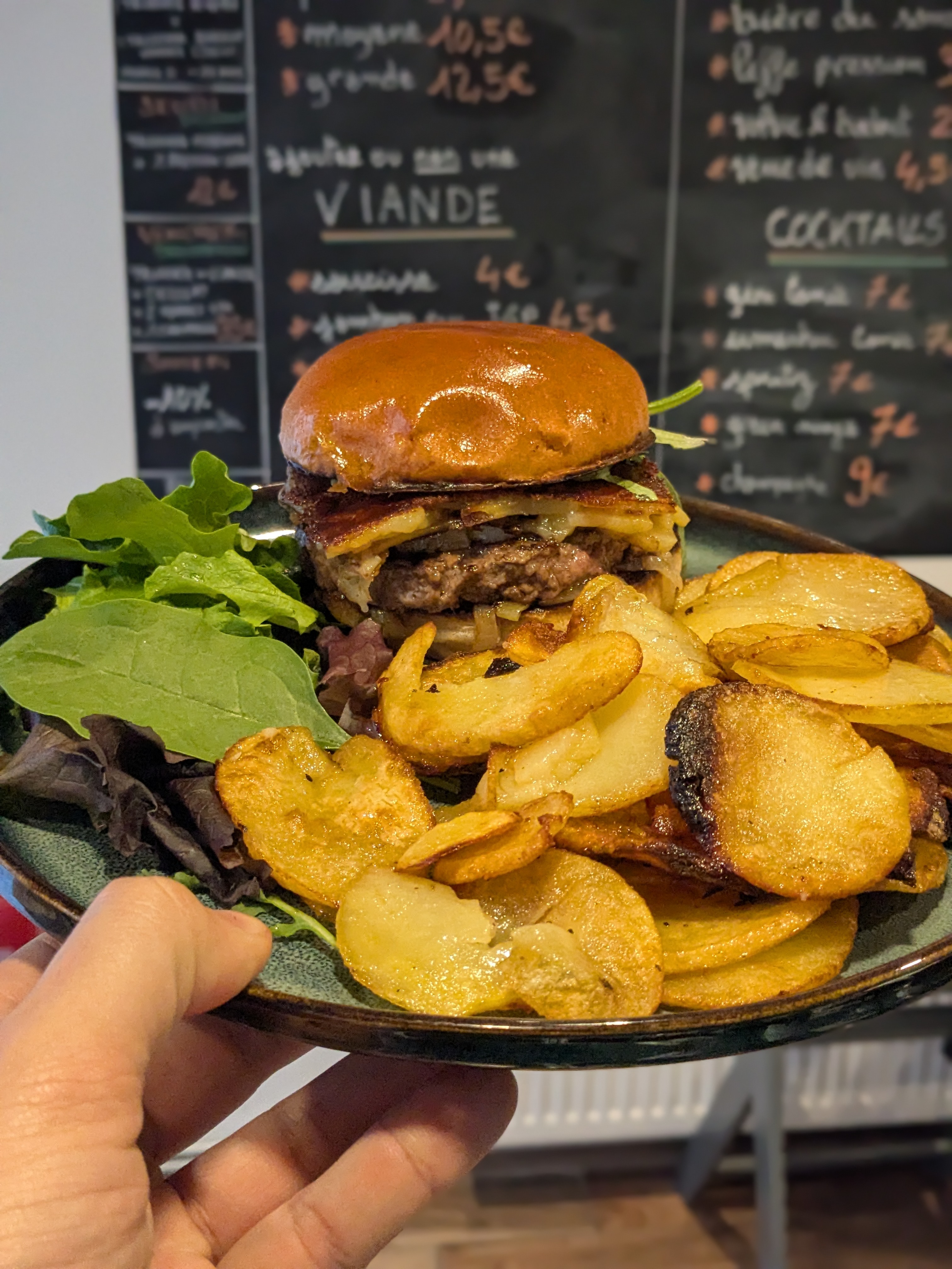 Burger truffade portrait